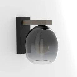 EGLO Filago væglampe af røgglas, 1 lyskilde