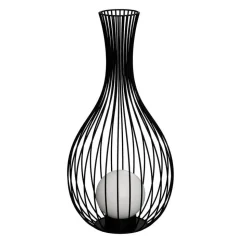 EGLO Fossombrone udendørs gulvlampe, sort