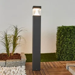 Egon LED pullert med kantet lampekrop