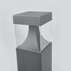 Egon LED pullert med kantet lampekrop