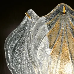 Eksklusiv glas væglampe Foglie af Murano-glas