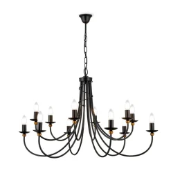 Elegant GARDA lysekrone herregårdsstil og tolv lys