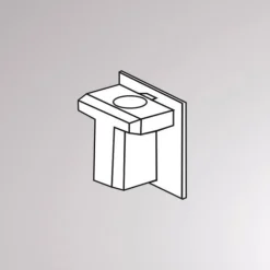 Endestykke til Volare 2-fase skinne, sort