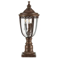 English Bridle sokkellampe, bronze