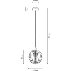 Envostar Clay hængelampe birkeplywood Ø 23 cm