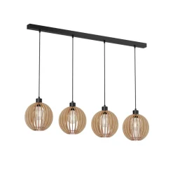 Envostar Clay hængelampe, birkeplywood, 4 lyskilder