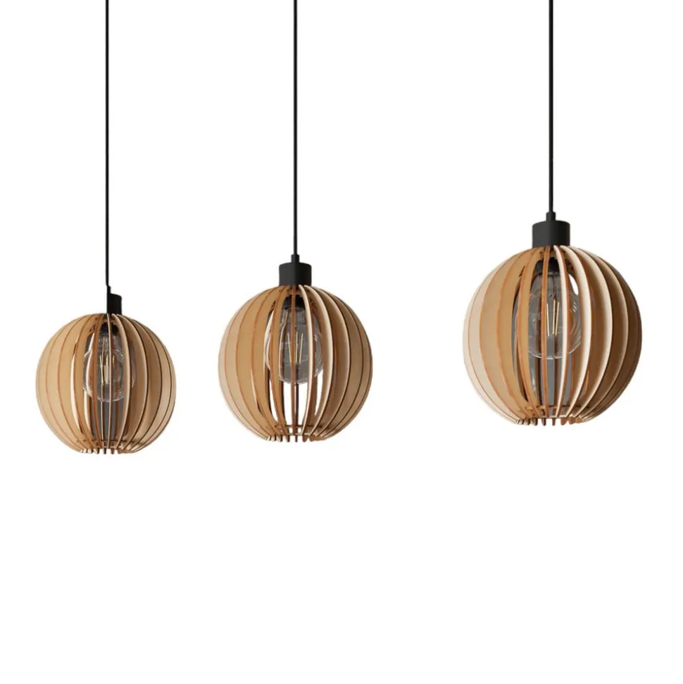 Envostar Clay pendellampe birkeplywood 3 lyskilder