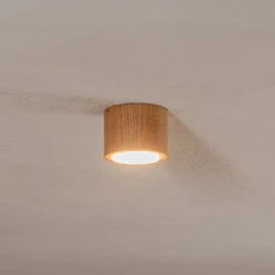 Envostar Ernest Downlight GX53 i træ, rund