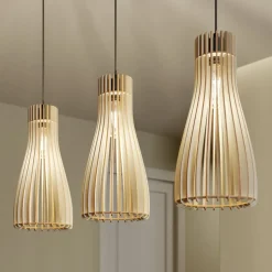 Envostar Furn pendel, birkekrydsfiner, 3fl