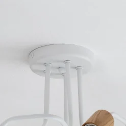 Envostar Joiy loftslampe 5-lys fordelt hvid/træ