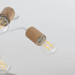 Envostar Joiy loftslampe 5-lys fordelt hvid/træ