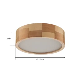 Envostar Kerio loftlampe, Ø 27 cm, fyr natur