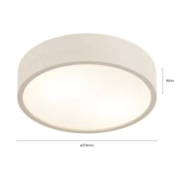 Envostar Kerio loftlampe, Ø 37 cm, hvid