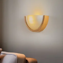 Envostar Kris væglampe, bredde 27,5 cm, natureg