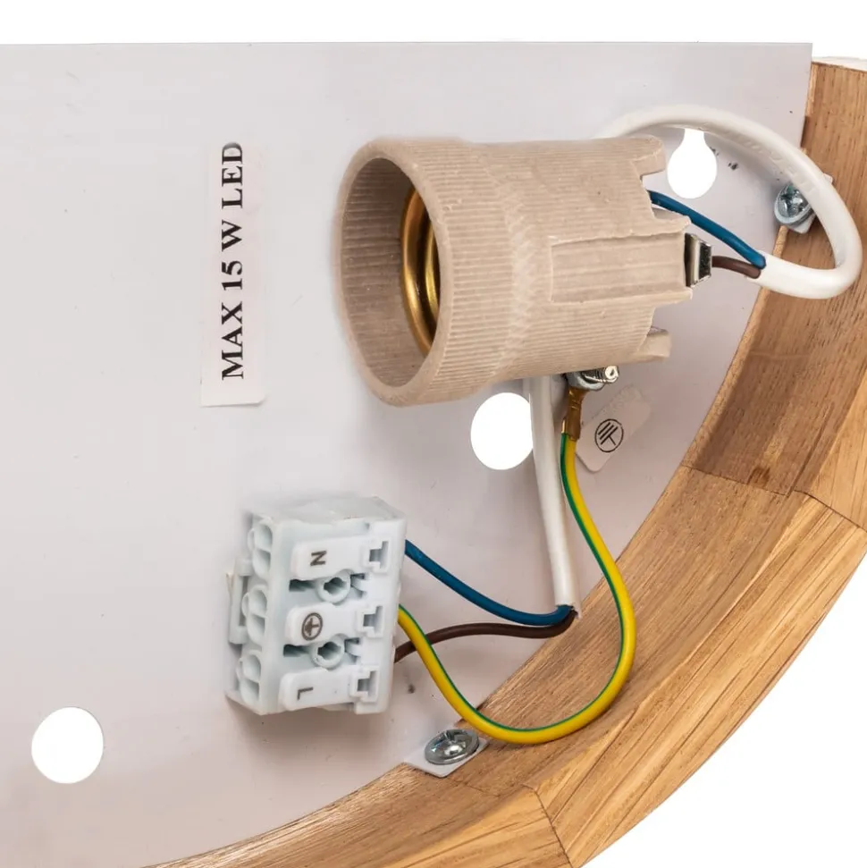 Envostar Kris væglampe, bredde 27,5 cm, natureg