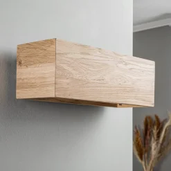 Envostar Kubiko væglampe, olieret eg