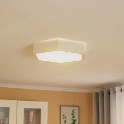 Envostar loftlampe Hagen, hvid fyrretræ