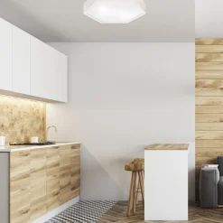 Envostar loftlampe Hagen, hvid fyrretræ