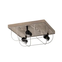 Envostar Neptuna loftslampe, firkantet, 3-lys.