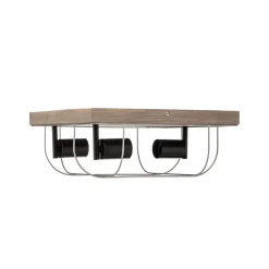 Envostar Neptuna loftslampe, firkantet, 3-lys.