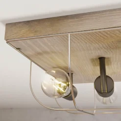 Envostar Neptuna loftslampe, firkantet, 4-lys.