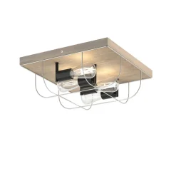 Envostar Neptuna loftslampe, firkantet, 4-lys.