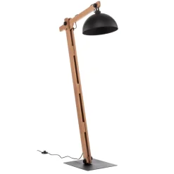 Envostar Stort gulvlampe med træstænger