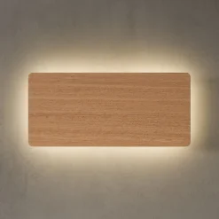 Envostar Tavola væglampe, egetræ, 35x16cm