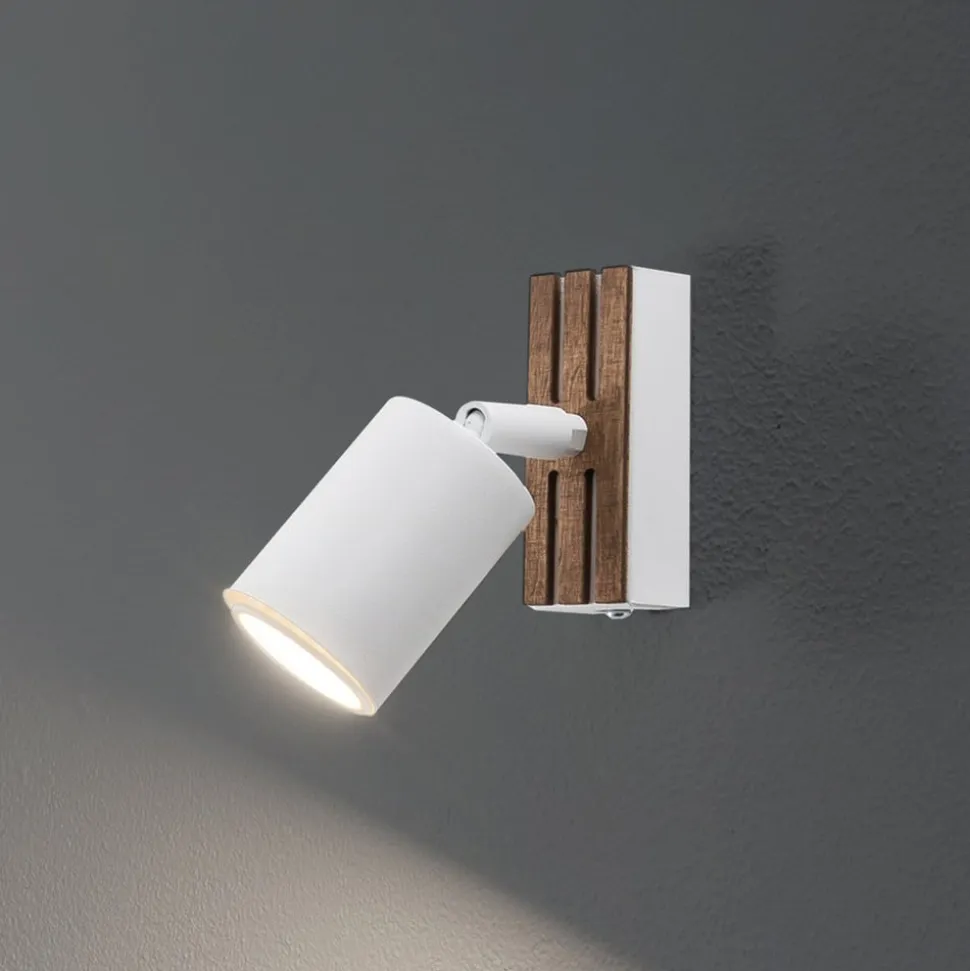 Envostar Tino vægspot 1 lyskilde hvid/træ