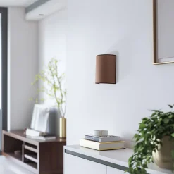 Envostar væglampe Idun brun højde 24 cm naturmateriale vegansk