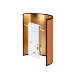 Envostar væglampe Idun brun højde 24 cm naturmateriale vegansk