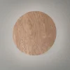 Envostar væglampe Rito, lyst træ, Ø 30 cm