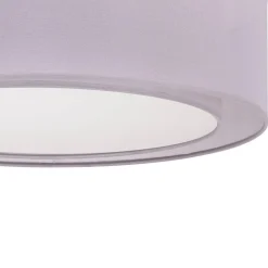 Euluna Tibu loftlampe, tekstil, Ø50cm, grå