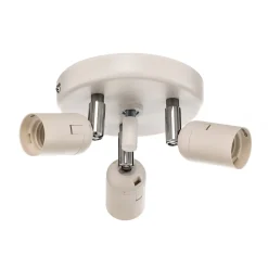 Euluna Tibu loftlampe, tekstil, Ø50cm, grå