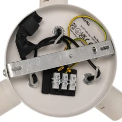 Euluna Tibu loftlampe, tekstil, Ø50cm, grå