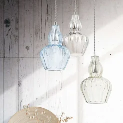 Eustoma hængelampe, lyseblå