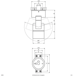 EVN 635001 spot til indbygning IP54 rundt hvidt
