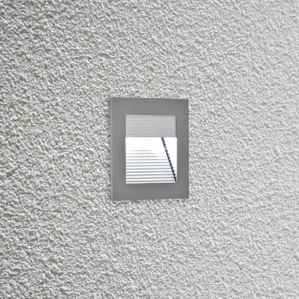 EVN P2140 LED-vægindbygningslampe, 6.000 K, alu