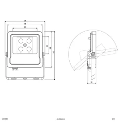 EVN Panthera udendørs LED-spot IP65 10W 4.000K