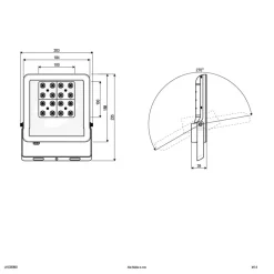 EVN Panthera udendørs LED-spot IP65 30W 4.000K