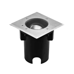 EVN Pentola indbygningslampe stål 13,5x13,5 3.000K