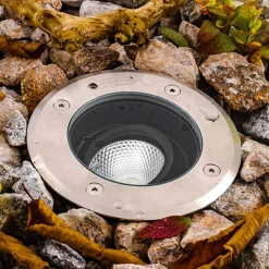 EVN Pentola indbygningslampe stål Ø13,5cm 3.000K