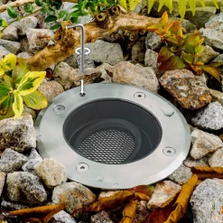 EVN Pentola indbygningslampe stål Ø13,5cm 3.000K