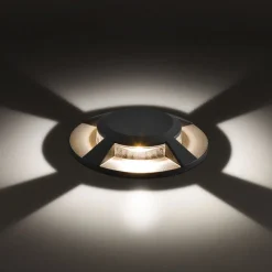 EVN Scopum LED-nedgravningslampe, rund 4 lyskilder