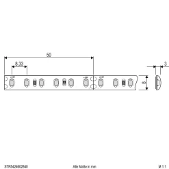 EVN STR5424 LED-stripe IP54 5 m 48 W 4.000 K