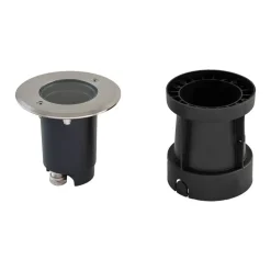 EVN Talpa nedgravningslampe GU10 stål rund