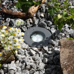 EVN Talpa-nedgravningslampe, drejelig, rund