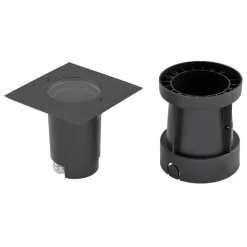 EVN Talpa-nedgravningslampe, drejelig, kantet