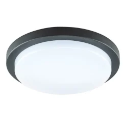 EVN Tectum LED udendørs loftlampe, rund, Ø 24,6 cm