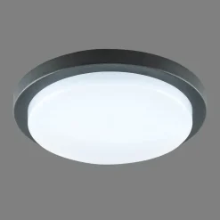 EVN Tectum LED udendørs loftlampe, rund, Ø 24,6 cm